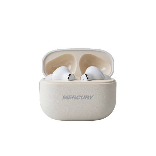 Overload Mercury – Premium Leather-Textured Airbuds with Rich Sound & Elegant Design