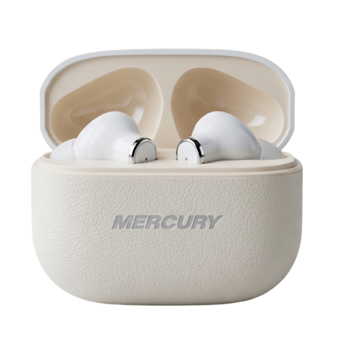 Overload Mercury – Premium Leather-Textured Airbuds with Rich Sound & Elegant Design
