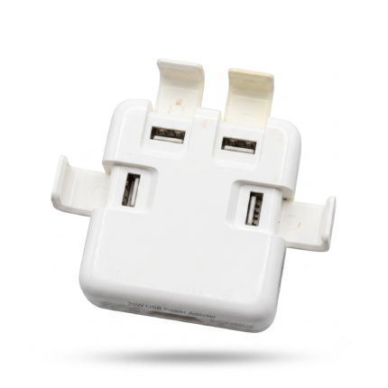 USB Power Adapter Hub – 4-Port 20W Fast Charging Station
